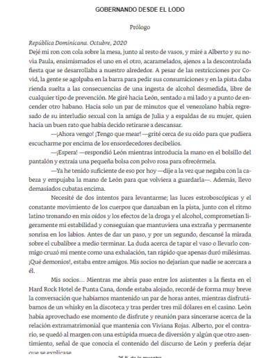 muestra del libro Libro gobernando desde el lodo