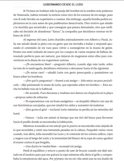 muestra del libro Libro gobernando desde el lodo